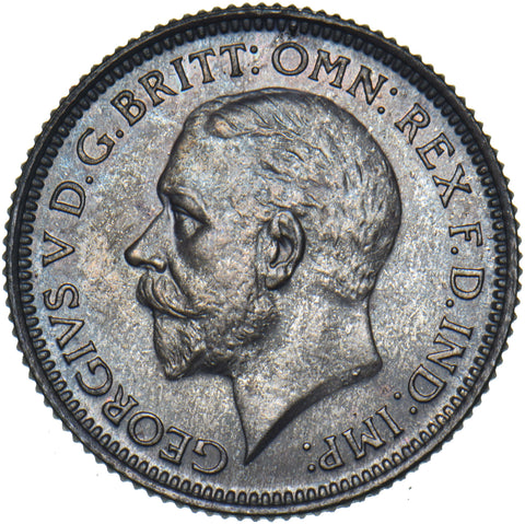 1927 Proof Sixpence - George V British Silver Coin - Superb