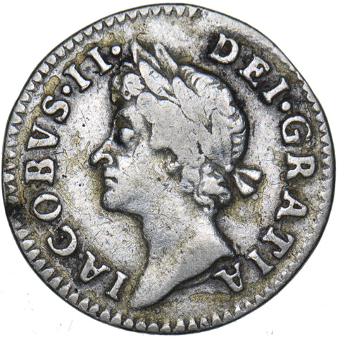 1686 Maundy Fourpence - James II British Silver Coin - Nice