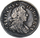 1700 Threepence - William III British Silver Coin