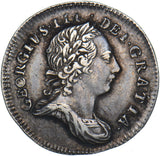 1772 Threepence - George III British Silver Coin - Very Nice