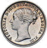 1873 Threepence - Victoria British Silver Coin - Very Nice