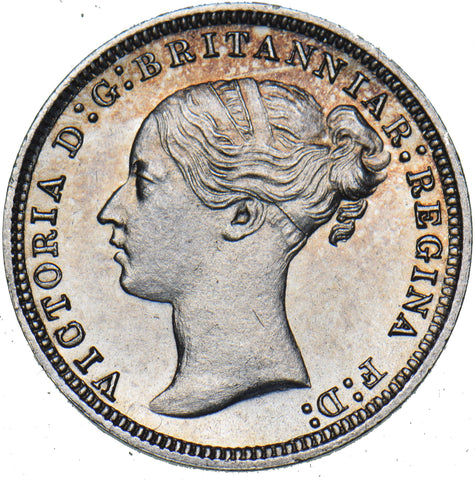 1873 Threepence - Victoria British Silver Coin - Very Nice