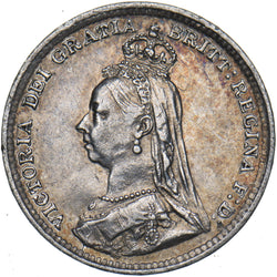 1891 Threepence - Victoria British Silver Coin - Very Nice