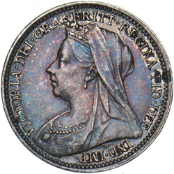 1901 Threepence - Victoria British Silver Coin - Very Nice