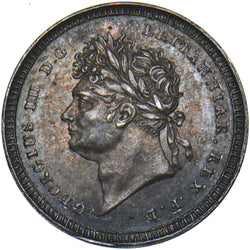 1828 Maundy Twopence - George IV British Silver Coin - Very Nice