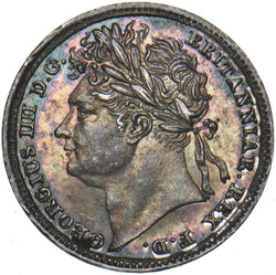 1828 Maundy Penny - George IV British Silver Coin - Very Nice