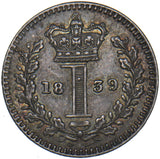 1839 Maundy Penny - Victoria British Silver Coin - Superb