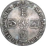 1695 Crown (Edge Holed) - William III British Silver Coin