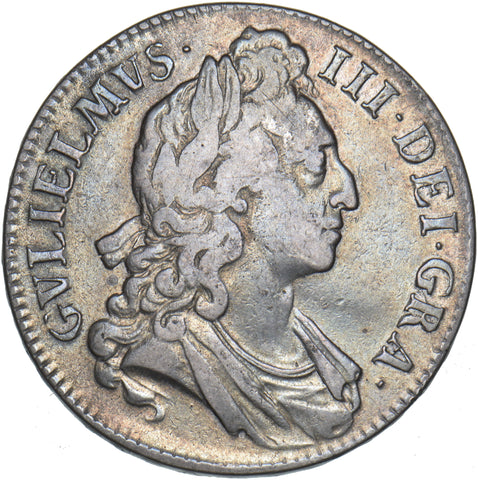 1695 Crown - William III British Silver Coin - Nice