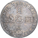 1695 Crown - William III British Silver Coin - Nice
