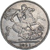 1821 Crown - George IV British Silver Coin - Nice