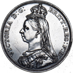 1887 Crown - Victoria British Silver Coin