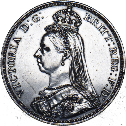 1887 Crown - Victoria British Silver Coin
