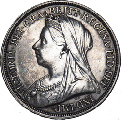 1893 LVI Crown - Victoria British Silver Coin - Very Nice