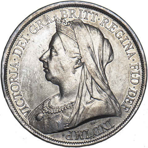 1893 LVII Crown - Victoria British Silver Coin - Nice