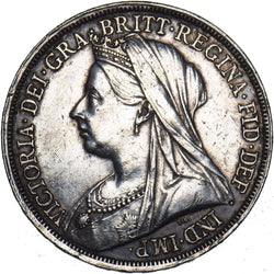 1893 LVI Crown - Victoria British Silver Coin - Nice