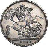 1893 LVI Crown (Davies 503C, Dies 1F) - Victoria British Silver Coin - Nice