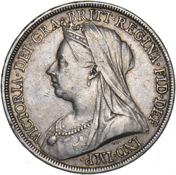 1893 LVII Crown - Victoria British Silver Coin - Nice
