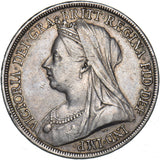 1893 LVII Crown - Victoria British Silver Coin - Nice