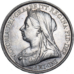 1893 LVI Crown - Victoria British Silver Coin - Very Nice
