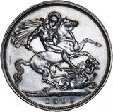1893 LVI Crown - Victoria British Silver Coin - Nice