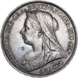 1898 LXI Crown - Victoria British Silver Coin - Very Nice