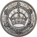 1929 Wreath Crown - George V British Silver Coin - Very Nice