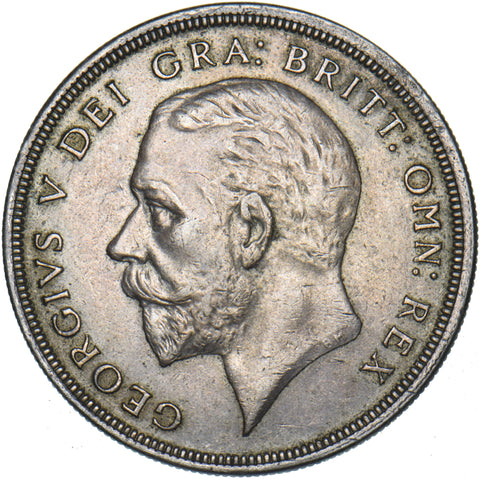 1930 Wreath Crown - George V British Silver Coin - Very Nice