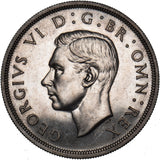 1937 Proof Crown - George VI British Silver Coin - Superb