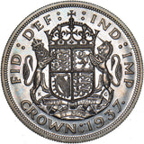 1937 Proof Crown - George VI British Silver Coin - Superb