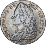 1745 LIMA Halfcrown - George II British Silver Coin - Nice