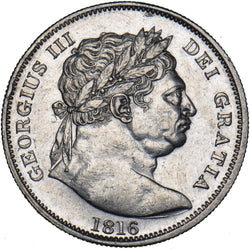 1816 Halfcrown - George III British Silver Coin - Very Nice