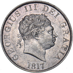 1817 Halfcrown - George III British Silver Coin - Very Nice