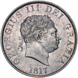 1817 Halfcrown - George III British Silver Coin - Very Nice