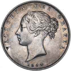 1844 Halfcrown - Victoria British Silver Coin - Very Nice