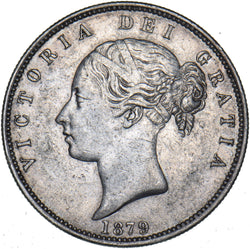 1879 Halfcrown - Victoria British Silver Coin - Nice