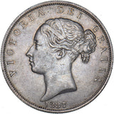 1887 Halfcrown (Young Head) - Victoria British Silver Coin - Very Nice