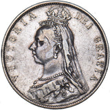 1892 Halfcrown - Victoria British Silver Coin
