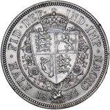 1893 Halfcrown - Victoria British Silver Coin - Nice