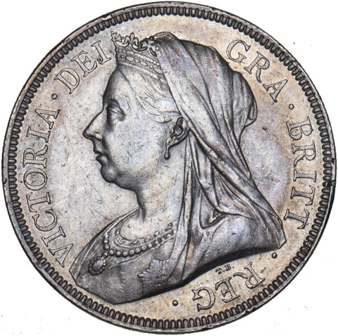1893 Halfcrown - Victoria British Silver Coin - Very Nice