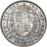1895 Halfcrown - Victoria British Silver Coin - Nice
