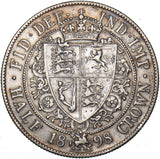 1898 Halfcrown - Victoria British Silver Coin - Nice