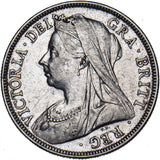 1900 Halfcrown - Victoria British Silver Coin - Nice