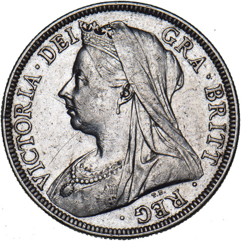 1900 Halfcrown - Victoria British Silver Coin - Nice