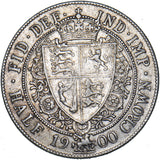 1900 Halfcrown - Victoria British Silver Coin - Nice