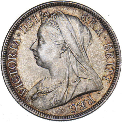 1900 Halfcrown - Victoria British Silver Coin - Superb