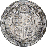 1904 Halfcrown - Edward VII British Silver Coin