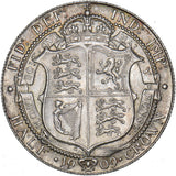 1909 Halfcrown - Edward VII British Silver Coin - Very Nice