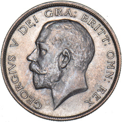 1914 Halfcrown - George V British Silver Coin - Very Nice