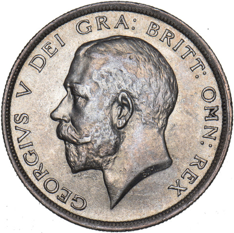 1917 Halfcrown - George V British Silver Coin - Very Nice